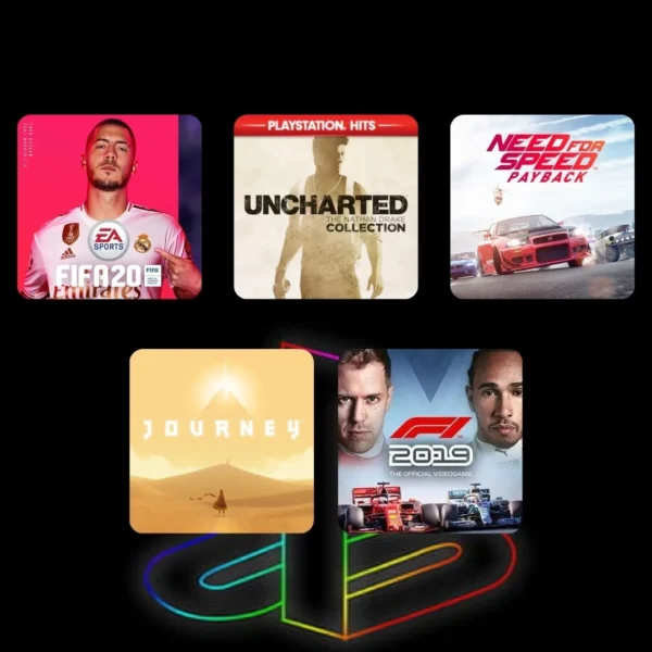 COMBO  F1® 2019, FIFA 2020, Need for Speed™ Payback, UNCHARTED The Nathan Drake Collection & Journey™ - PS4 & PS5