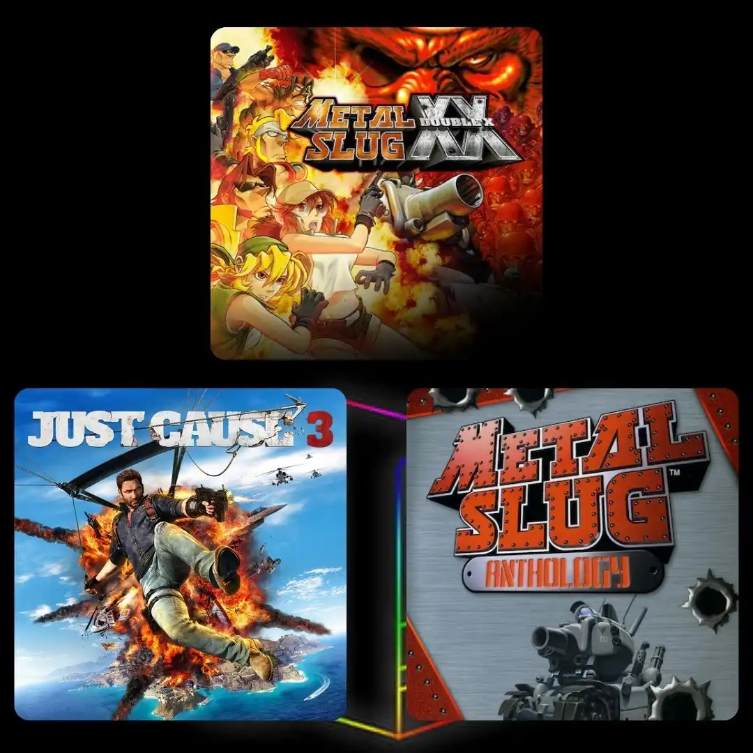 COMBO Metal Slug XX, Metal Slug Anthology & Just Cause 3 - PS4 & PS5