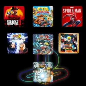 Combo – Red Dead Redemption 2 + Crash Team Racing Nitro-Fueled + Naruto Legacy + Marvel’s Spider-Man (PS4 & PS5)