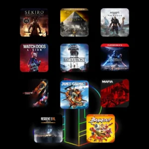 MEGA COMBO 13 JUEGOS:  Brawlout, Assassin's Creed® Origins, Watch Dogs®: Legion, Assassin's Creed® Valhalla,  Sekiro™: Shadows Die Twice, STAR WARS™ Battlefront™, STAR WARS™ Battlefront™ II, Need For Speed™ Hot Pursuit Remastered, Just Cause 3, RESIDENT EVIL 7 biohazard Gold Edition, Mafia III, Mafia II: Definitive Edition, Mafia: Definitive Edition - PS4 & PS5