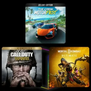 COMBO The Crew Motorfest Deluxe + Call of Duty WWII + Mortal Kombat 11 Ultimate - PS4 & PS5