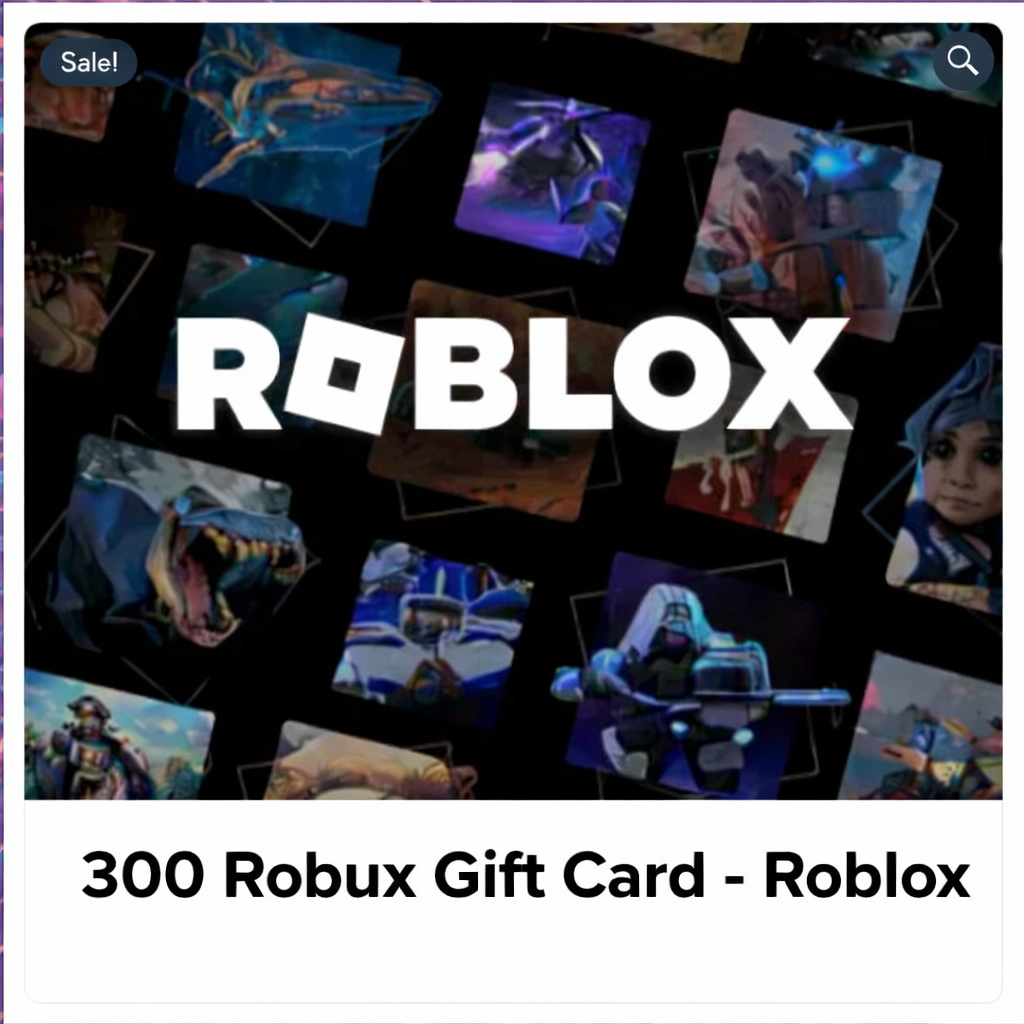 Tarjeta de regalo digital Roblox – 300 Robux (Global)