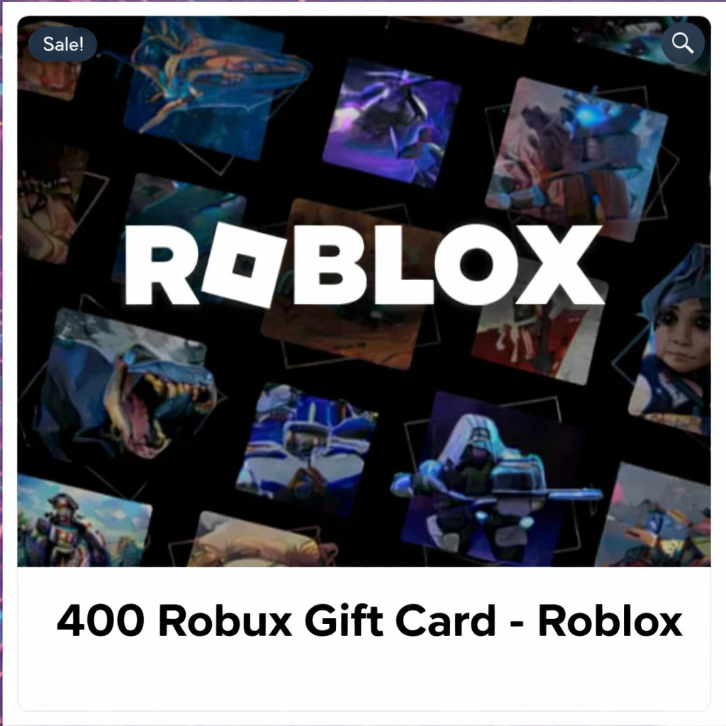 Tarjeta de regalo digital Roblox – 400 Robux (Global) Descripción