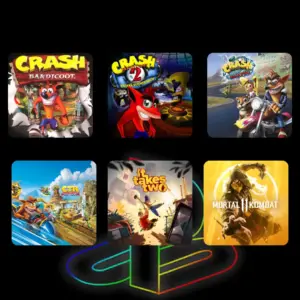 Combo PS4 / PS5 – Crash Trilogy + CTR + Mortal Kombat 11 + It Takes Two