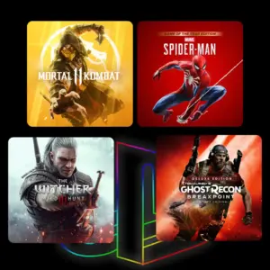 Combo PS4 / PS5 – Spider-Man GOTY + Mortal Kombat 11 + The Witcher 3 + Ghost Recon Breakpoint Deluxe