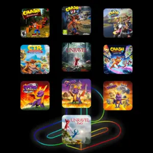 Combo PS4 / PS5 – Crash Trilogy + CTR + Crash 4 + Spyro Trilogy + Unravel 1 & 2