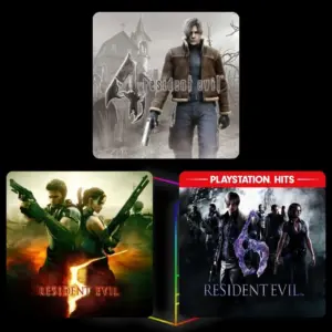 Combo PS4 / PS5 – Resident Evil 4 + Resident Evil 5 + Resident Evil 6