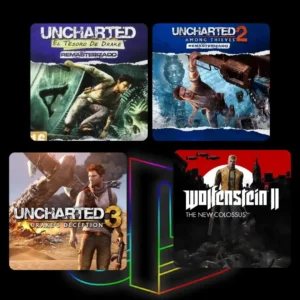 Pack PS4 & PS5: Uncharted Collection (1, 2 y 3) + Wolfenstein II