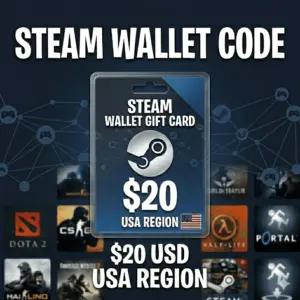 Steam Wallet Gift Card 20 USD