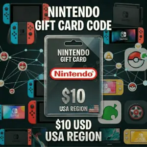 Nintendo eShop Gift Card 10 USD (Storeable)
