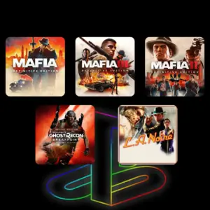 Combo PS4 / PS5 – Mafia Trilogy + L.A. Noire + Ghost Recon Breakpoint Deluxe