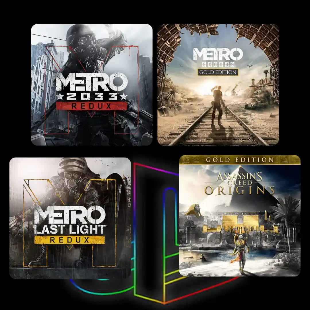 Combo Épico: Metro Saga Bundle + Assassin's Creed Origins GOLD - PS4 & PS5